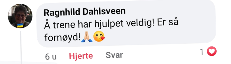 Tilbakemelding fra Ragnhild Dahlsveen
