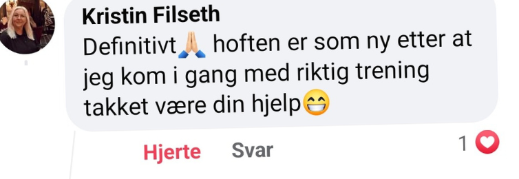 Tilbakemelding fra Kristin Filseth